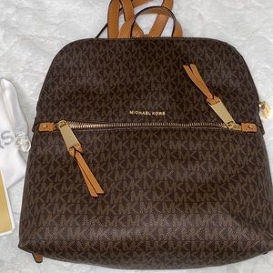 Michael kors logo backpack